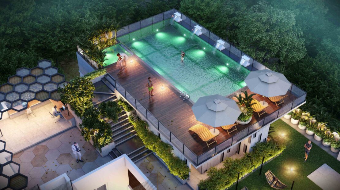 Terrace Top Pool in Acorn HIve