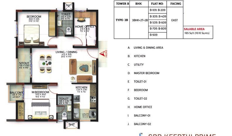 3bhk 1600sft