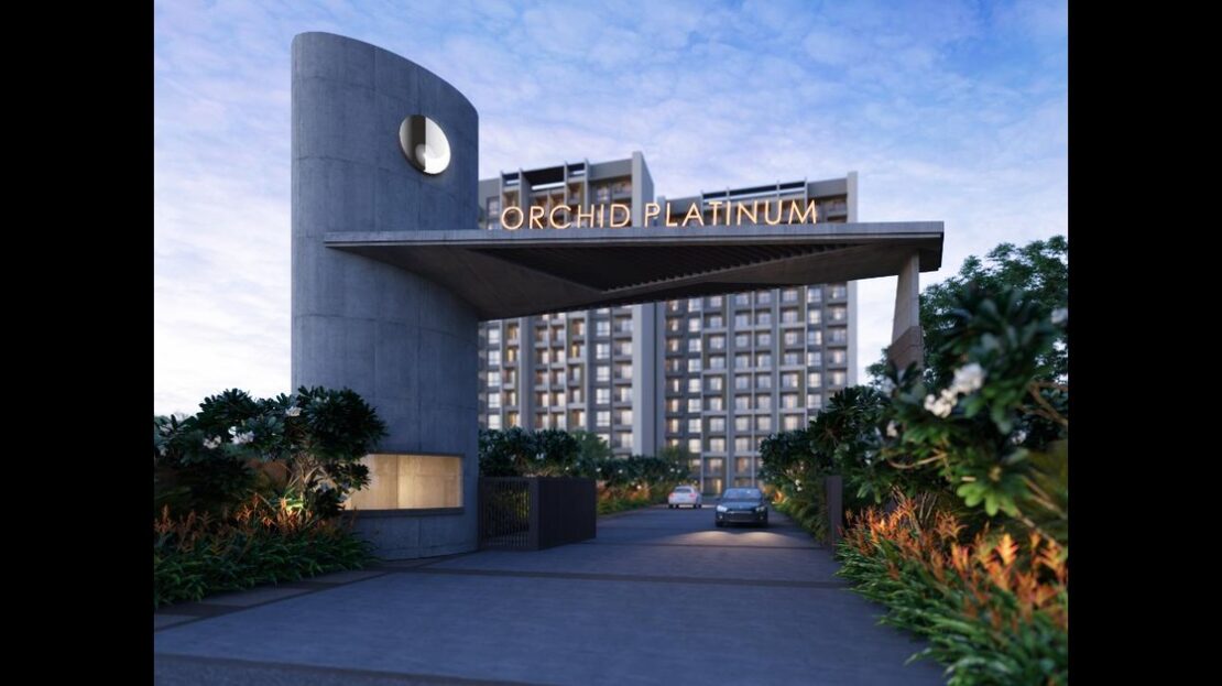 Entrance of Orchid Platinum | Apartments in Orchid Lakeview Bellandur