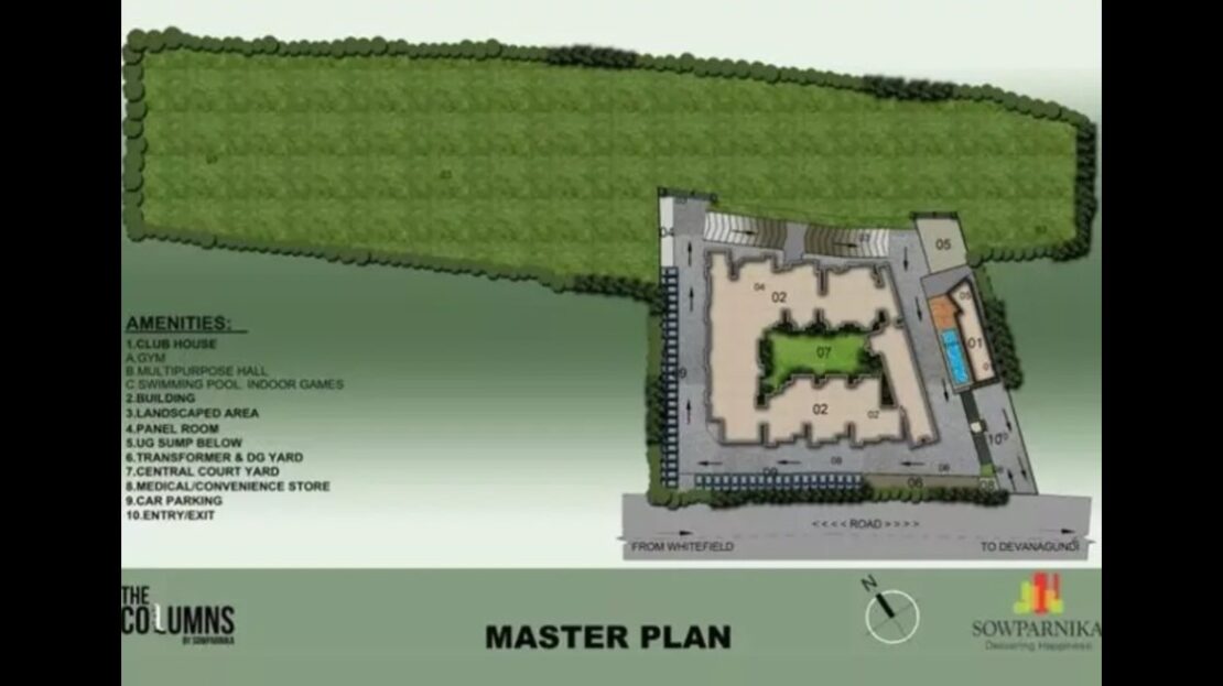 Master Plan of Sowparnika Columns Whitefield