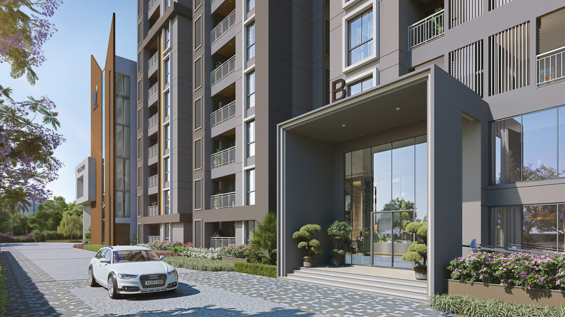 Front view of Brigade Citrine Budigere Cross Old Madras Road Whitefield Bangalore