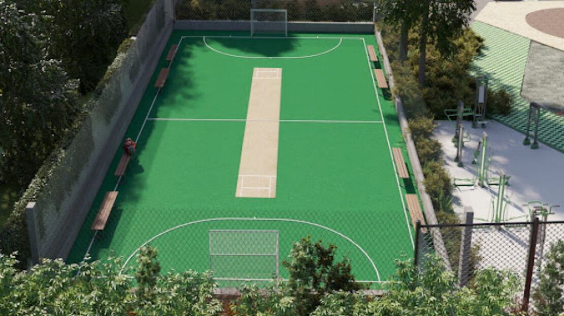 Football court in Electronic City