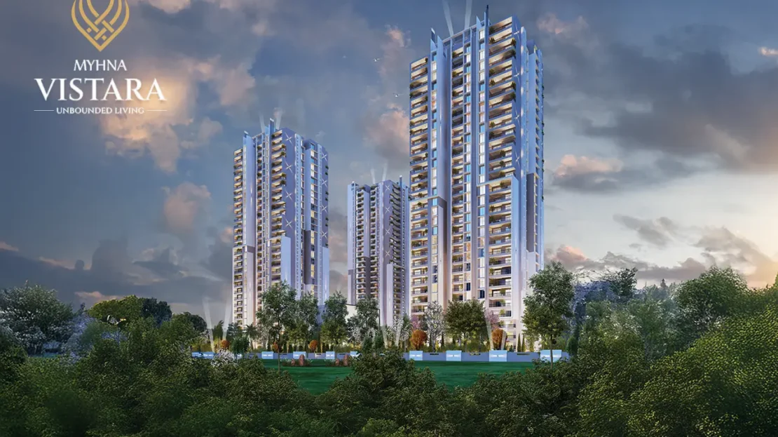 Main Elevation of Myhna Vistara in Gunjur CDP Road Bangalore close to Marathahalli and Whitefield
