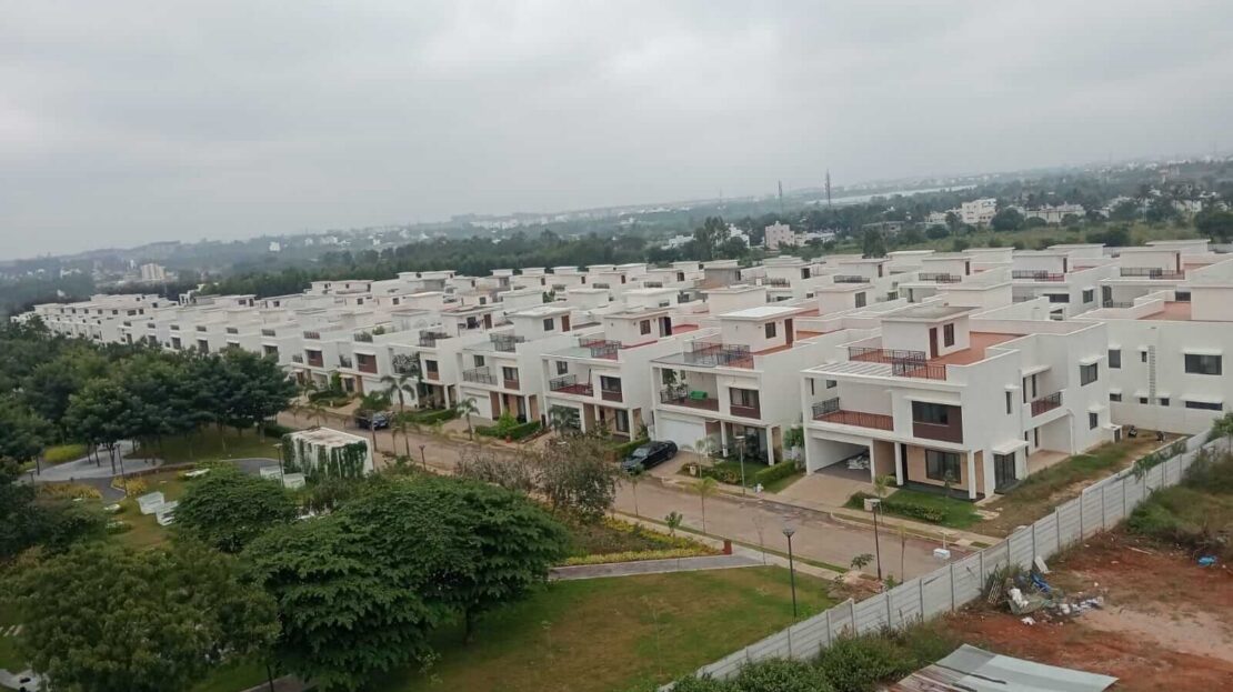 Aerial View of Adarsh Palm Acres